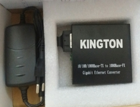 Media converter 10/100/1000MP Single mode Kington